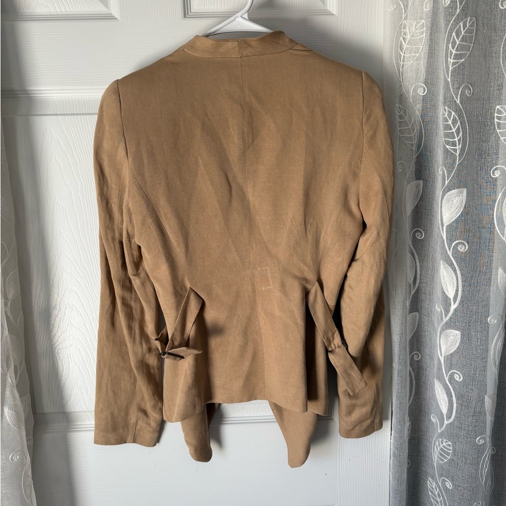 Zara Basic Cropped Open-Front Blazer Jacket Women… - image 7